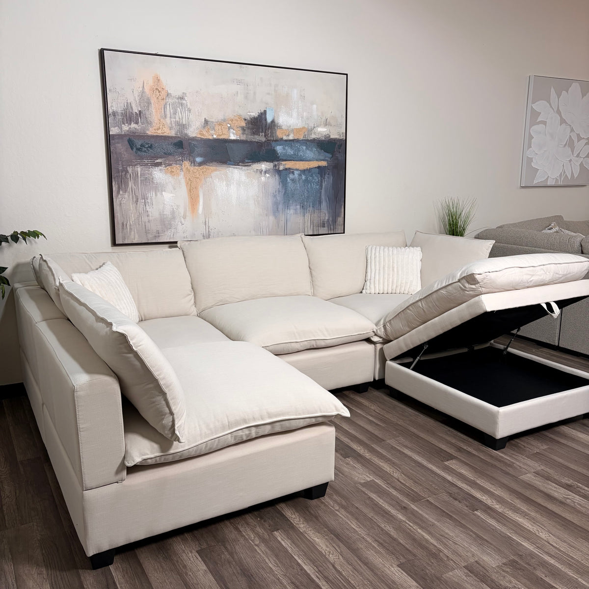 Sonoma Cloud 5-Piece Modular Sectional - Linen Sand