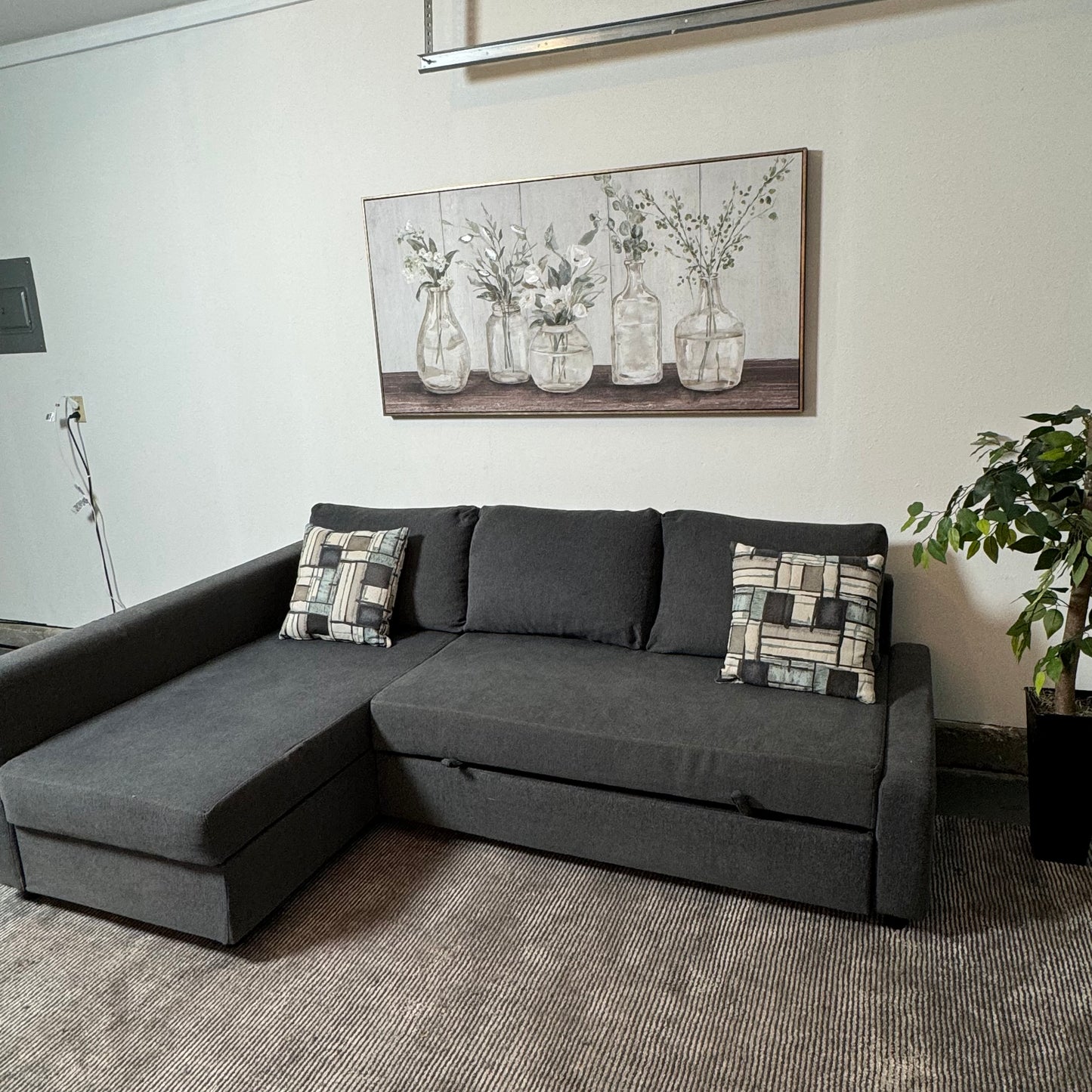 Ikea Friheten Sleeper Sectional with Storage and Pullout Bed