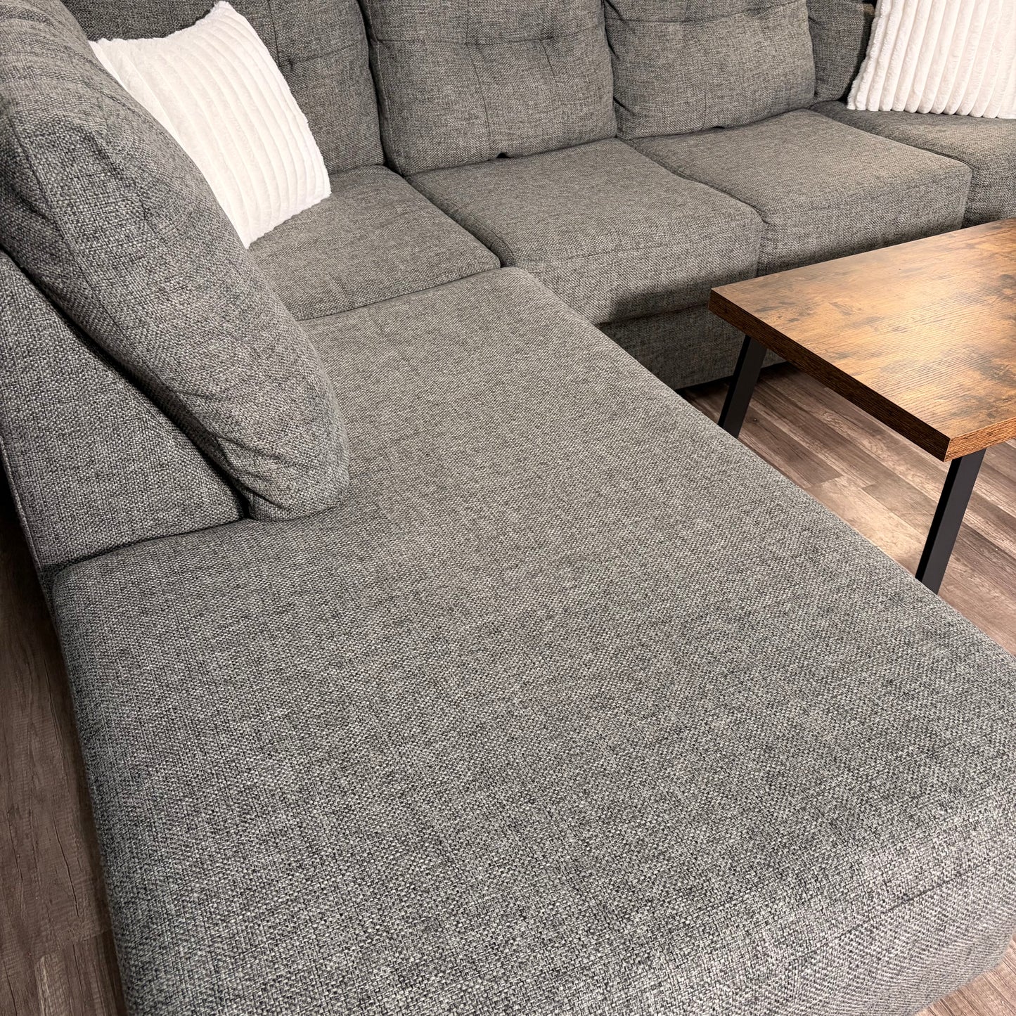 Gray Living Spaces Sectional