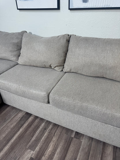 Living Spaces Beige U Shaped Sectional
