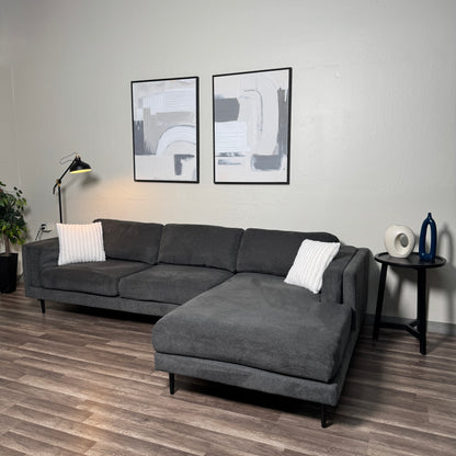 Living Spaces Dark Gray Sectional