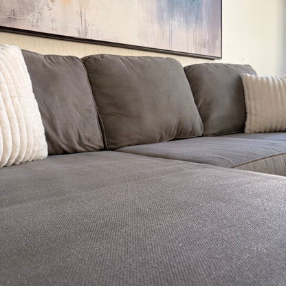 Living Spaces Gray Sectional
