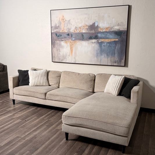 Living Spaces Beige Sectional