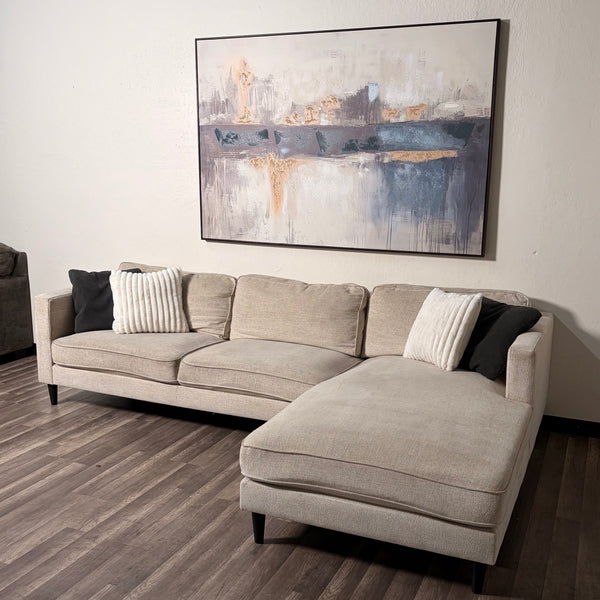 Living Spaces Beige Sectional