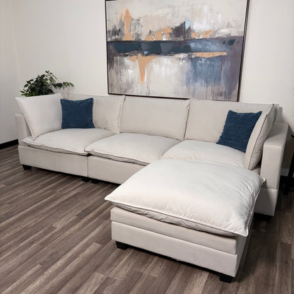 Sonoma Cloud 4-Piece Modular Sectional - Cream