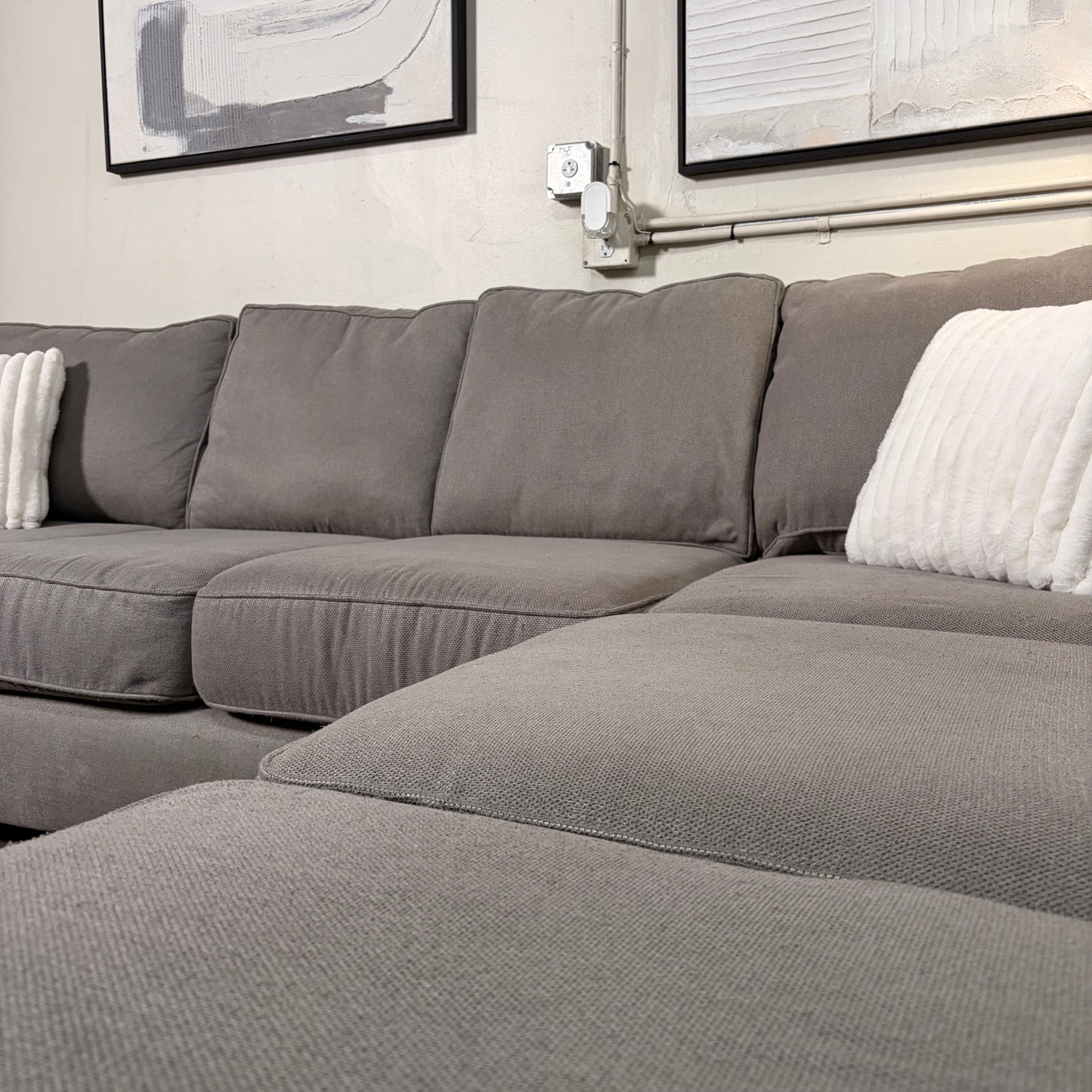 Gray L Shaped Sectional