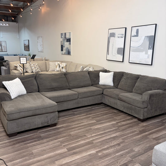 Ashley Homestores Gray U Shaped Sectional