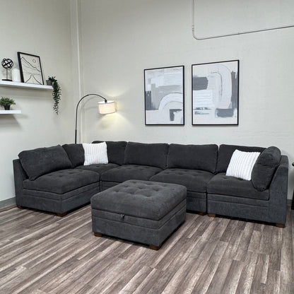 Thomasville Tisdale Modular Sectional with Storage Ottoman