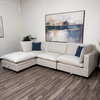 Sonoma Cloud 4-Piece Modular Sectional - Cream