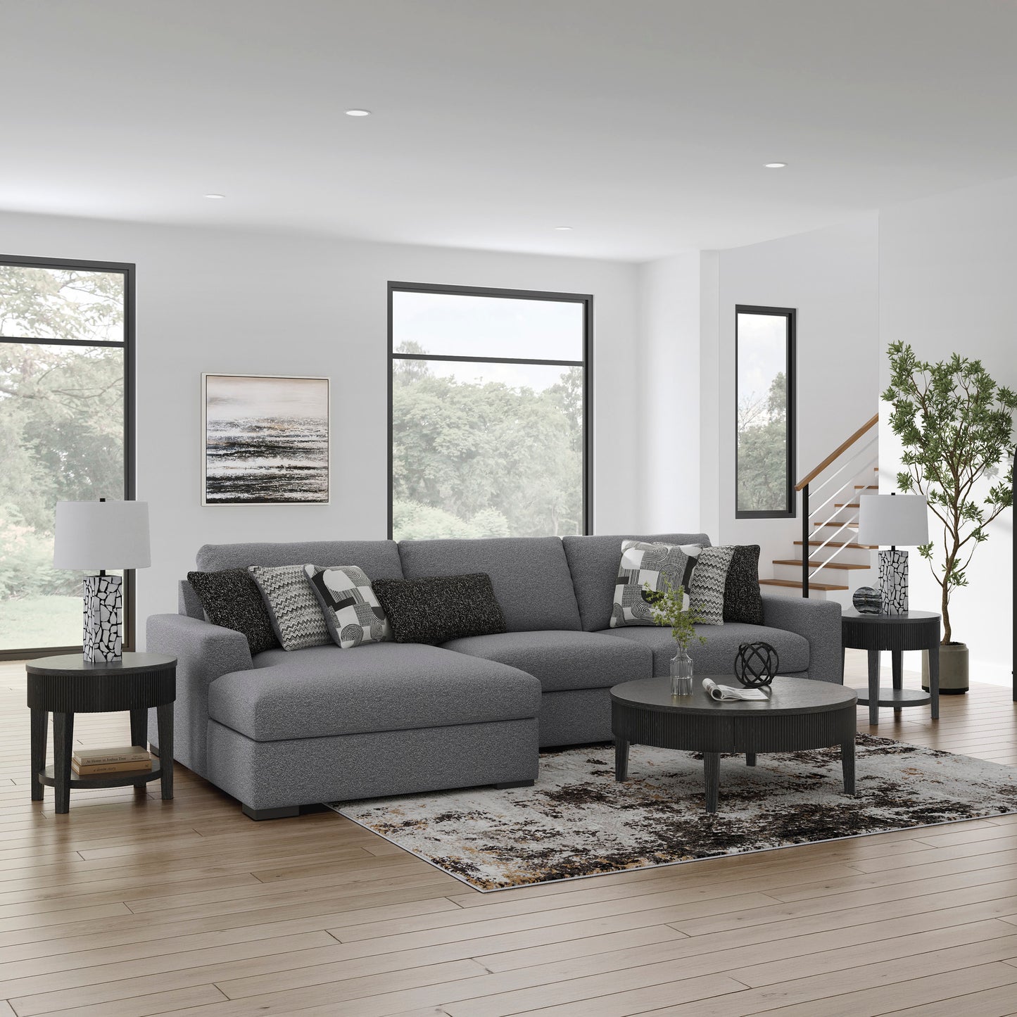 Muir 3-Piece Sectional with Chaise