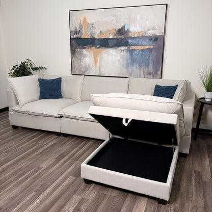 Sonoma Cloud 4-Piece Modular Sectional - Cream