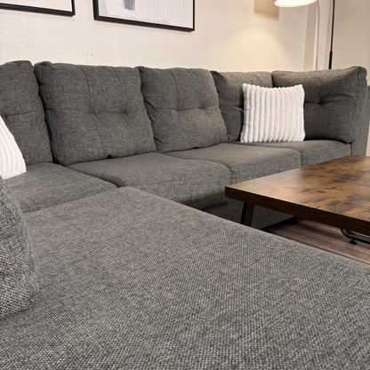 Living Spaces Gray L Shaped Sectional