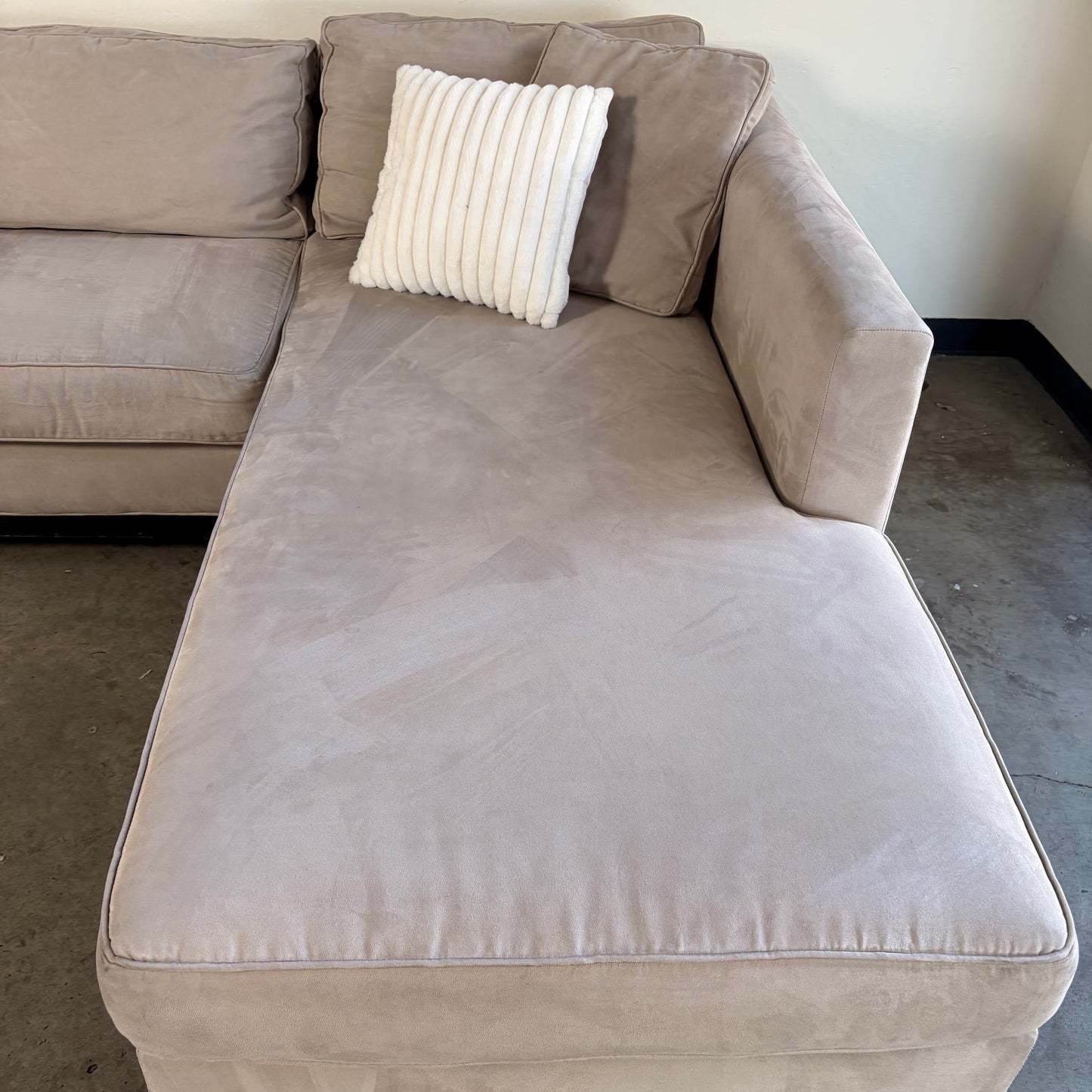Plush L Shaped Sectional