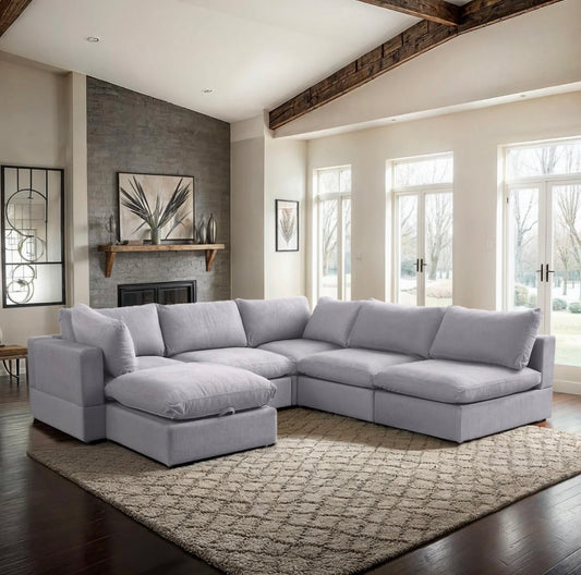 New In Box 6 Piece Comfy Cloud - Light Gray