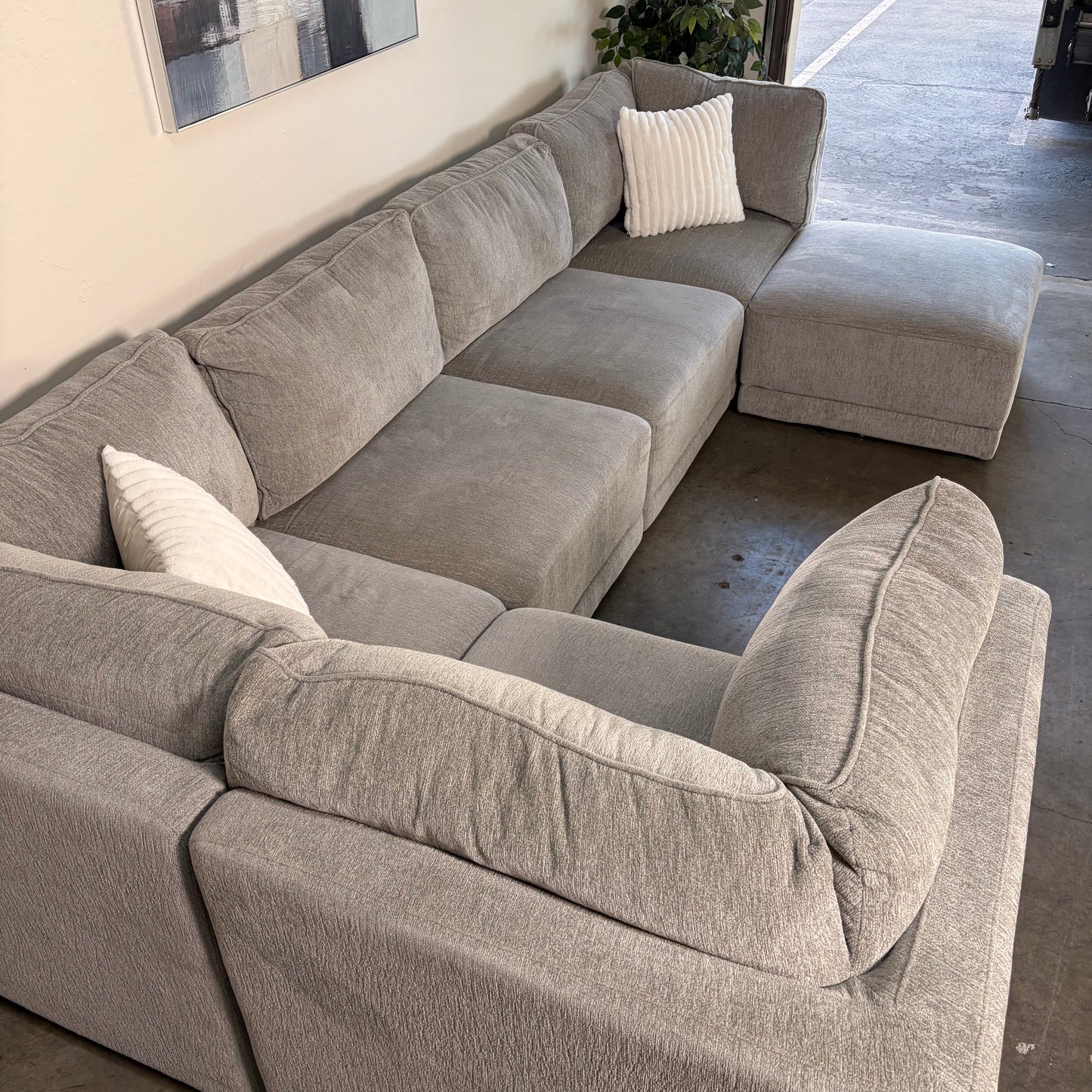 Thomasville Gray Modular Sectional Couch