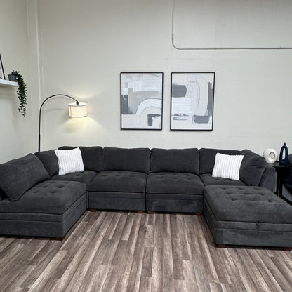 Thomasville Tisdale Modular Sectional with Storage Ottoman