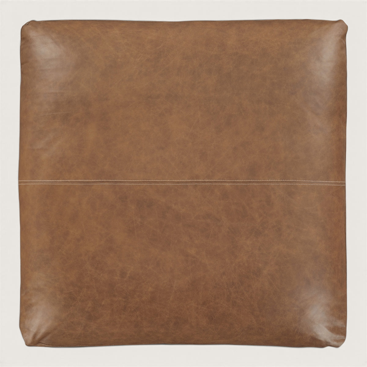Belvedere Oversized Leather Ottoman
