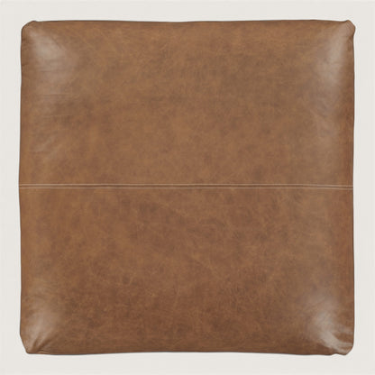 Belvedere Oversized Leather Ottoman