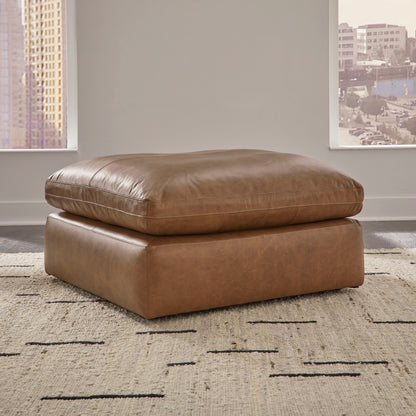 Belvedere Oversized Leather Ottoman