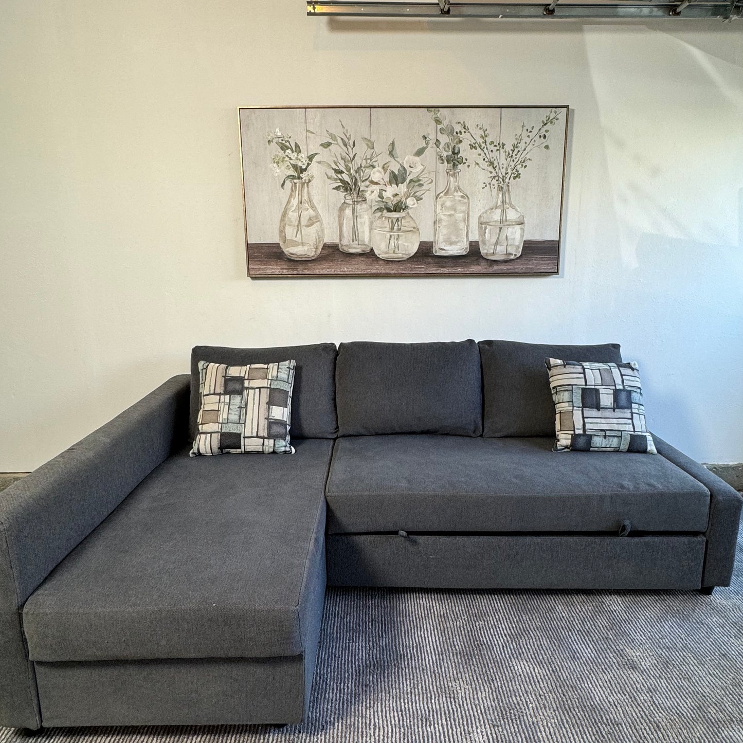 Ikea Friheten Sleeper Sectional with Storage and Pullout Bed