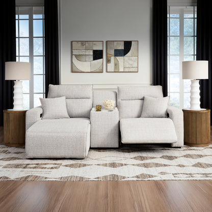 Maverick 3-Piece Power Reclining Sectional with Chaise and Console