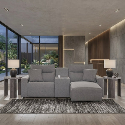 Maverick 3-Piece Power Reclining Sectional with Chaise and Console