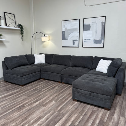 Thomasville Tisdale Modular Sectional with Storage Ottoman