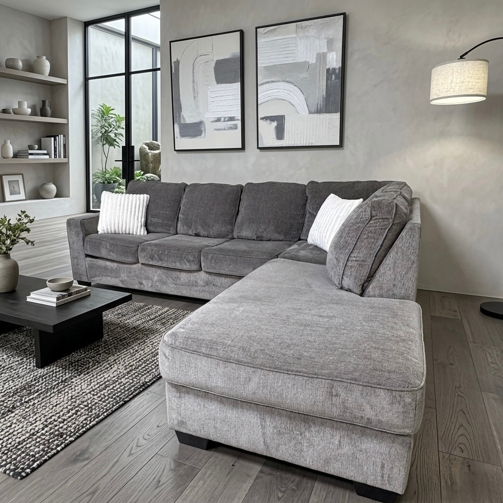 Gray Ashley Homestores L Sectional