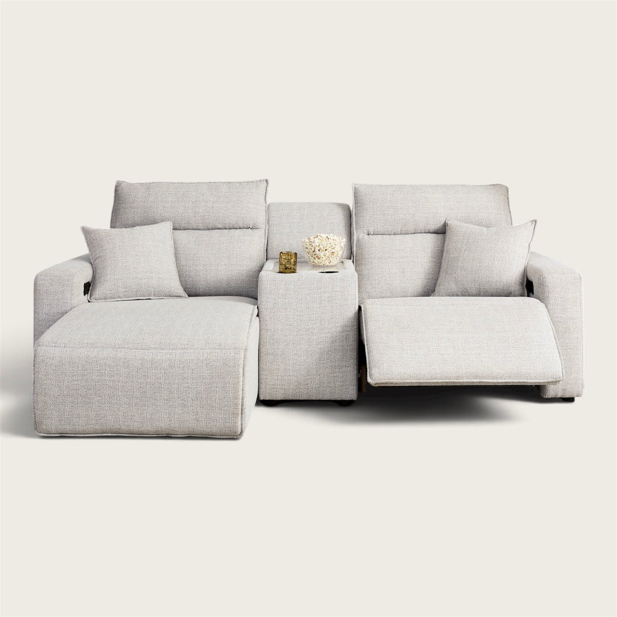 Maverick 3-Piece Power Reclining Sectional with Chaise and Console