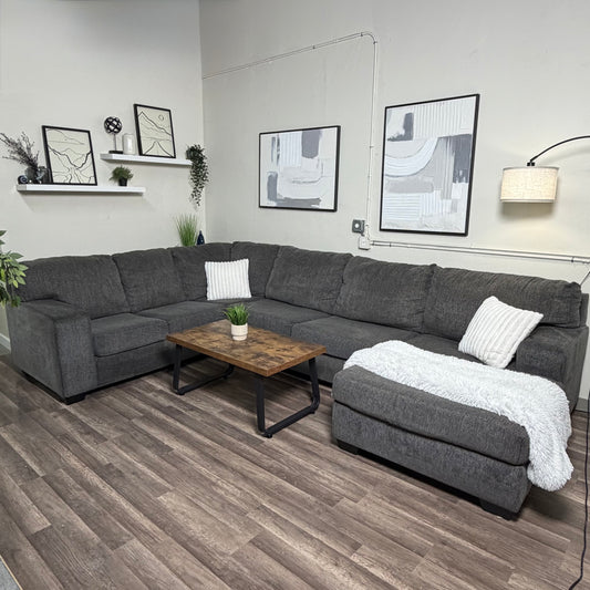Dark Gray U Shaped Sectional