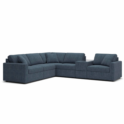 Carneros 6-Piece Modular Sectional with Storage Console