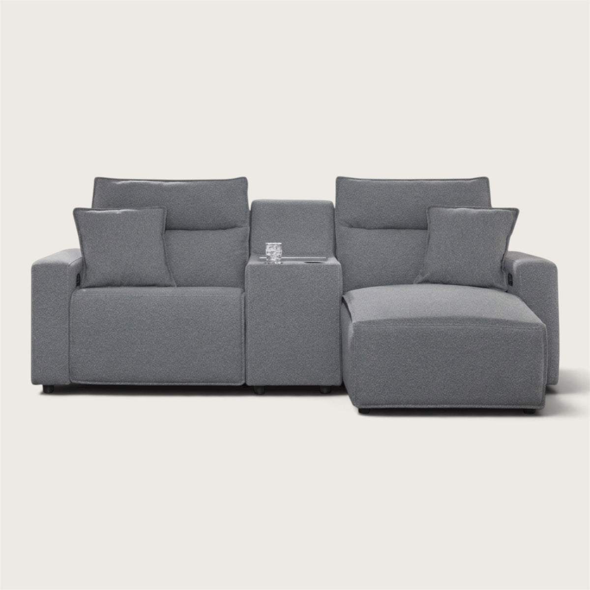 Maverick 3-Piece Power Reclining Sectional with Chaise and Console