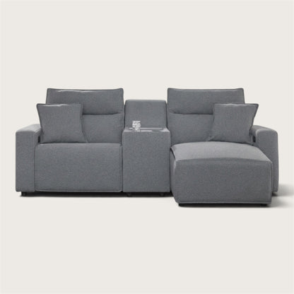 Maverick 3-Piece Power Reclining Sectional with Chaise and Console