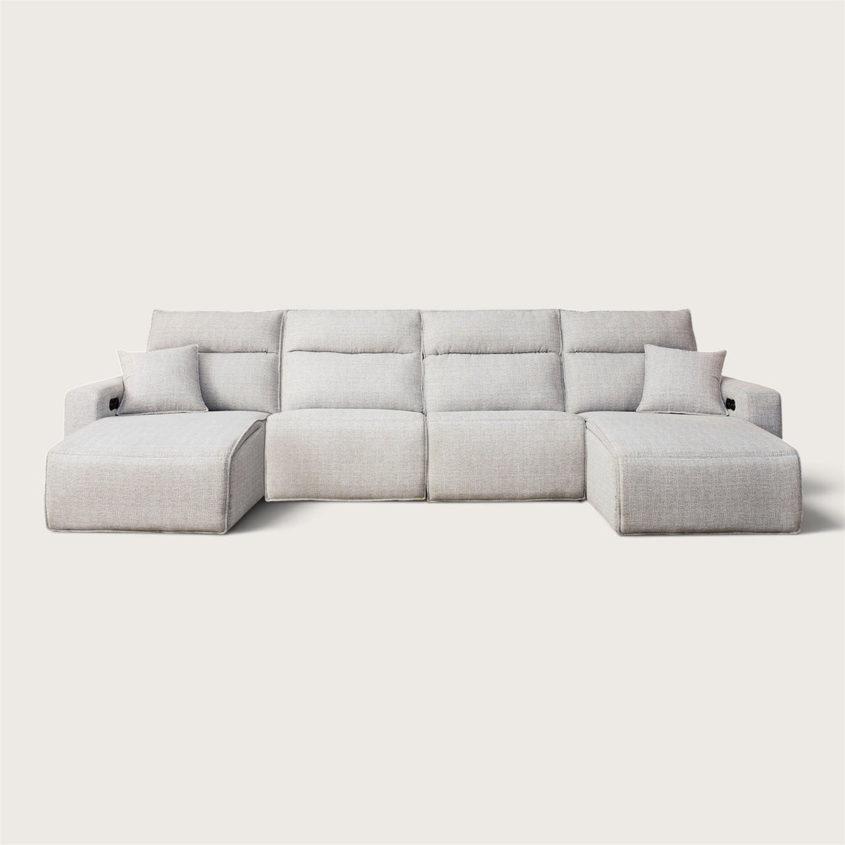 Maverick 4-Piece Dual Power Reclining Sectional with Double Chaise