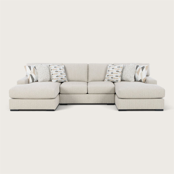 Trinity 3-Piece Double Chaise Sectional