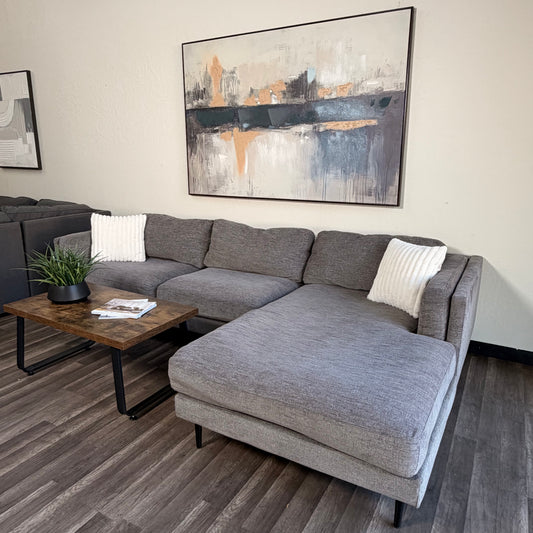 Living Spaces Gray Sectional