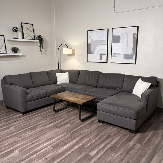Living Spaces Dark Gray Sectional