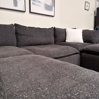 Albany Park Cloud Modular Gray Sectional Couch