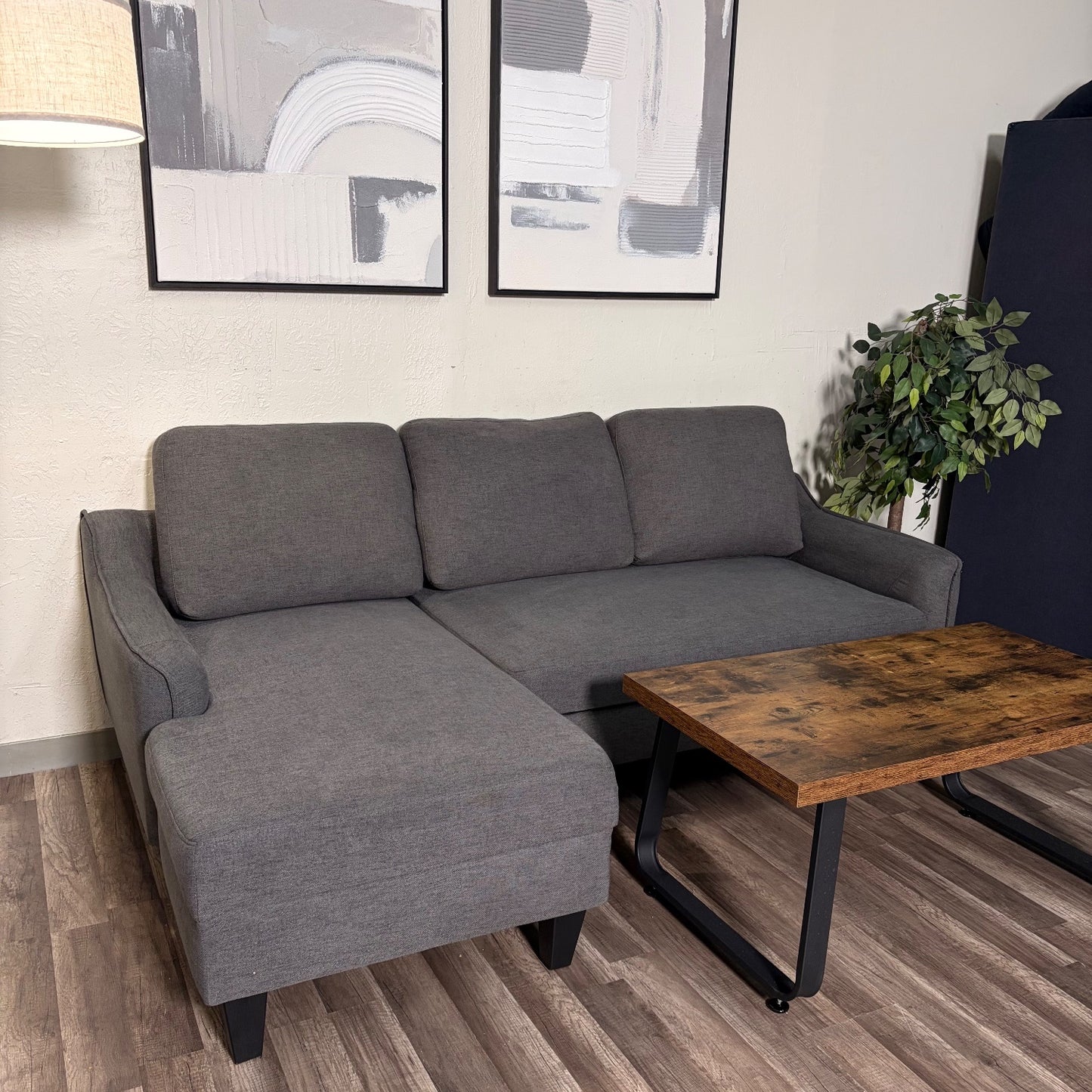 Gray Sleeper Sectional