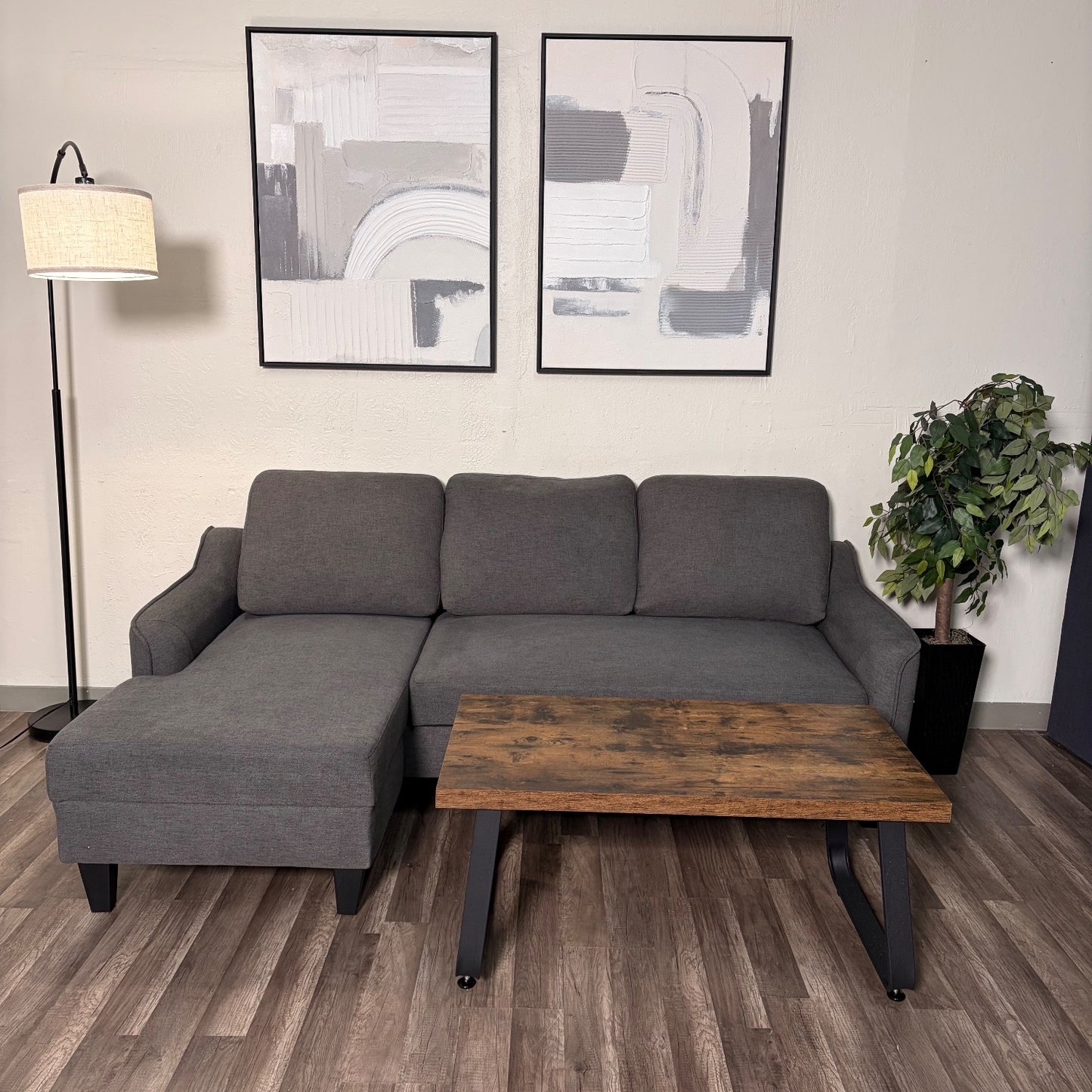 Gray Sleeper Sectional