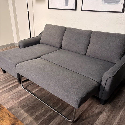 Gray Sleeper Sectional