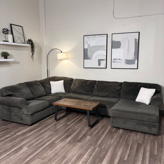 Gray U Shape Sectional