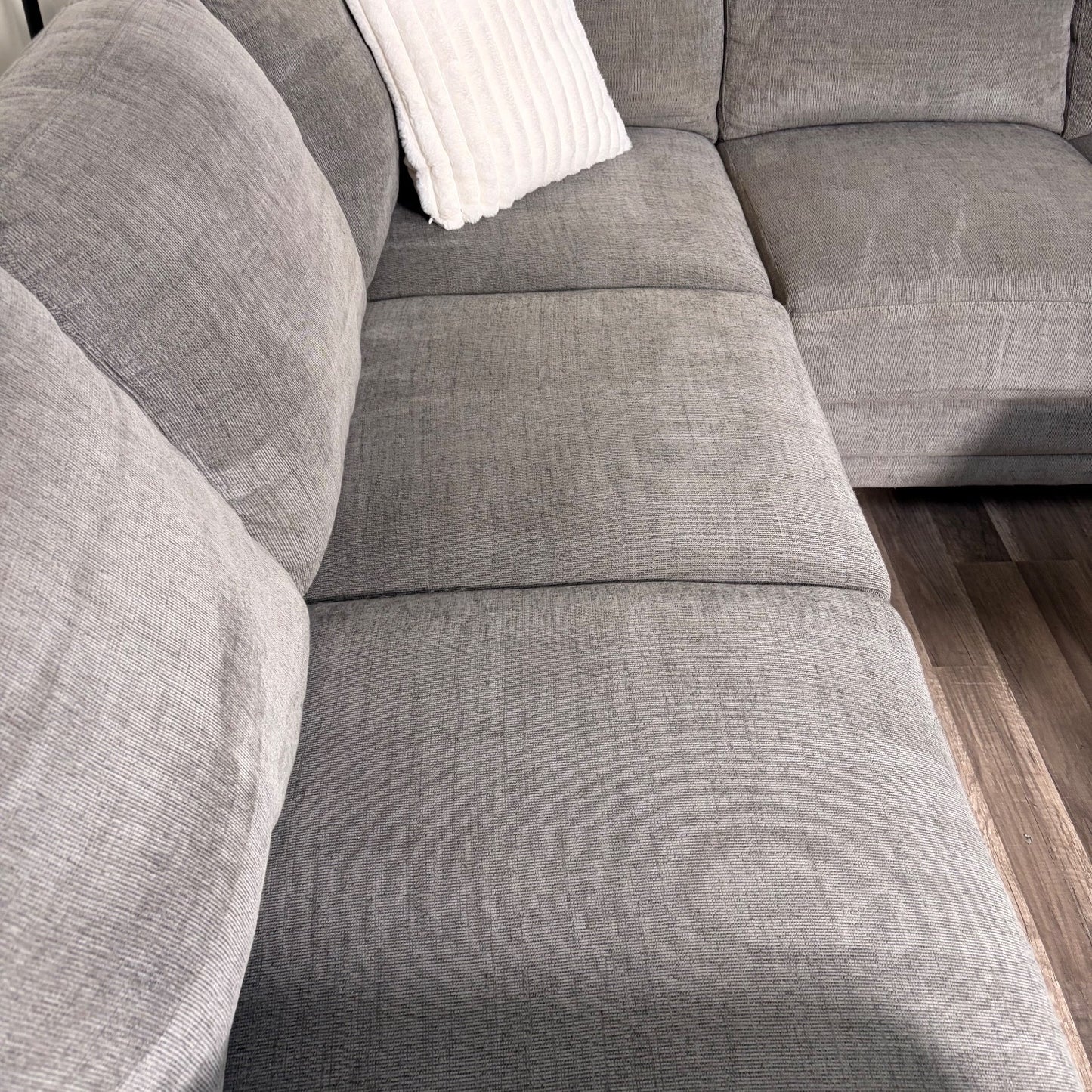 Living Spaces Gray Sectional