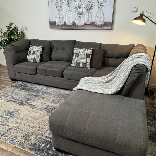 Living Spaces Gray Sectional