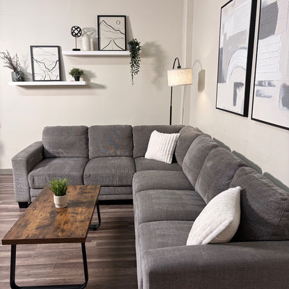 Living Spaces Gray Sectional