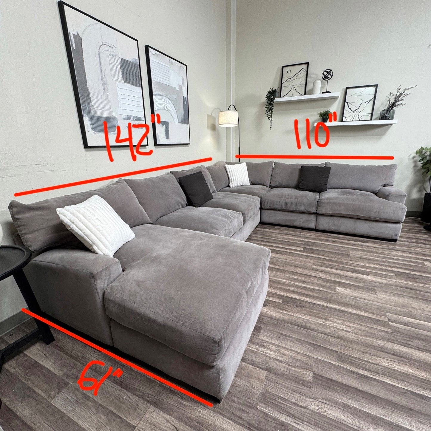 Macys Ryder Gray Sectional