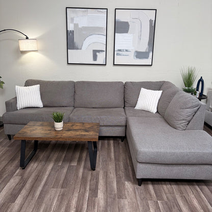 Living Spaces Gray Sectional