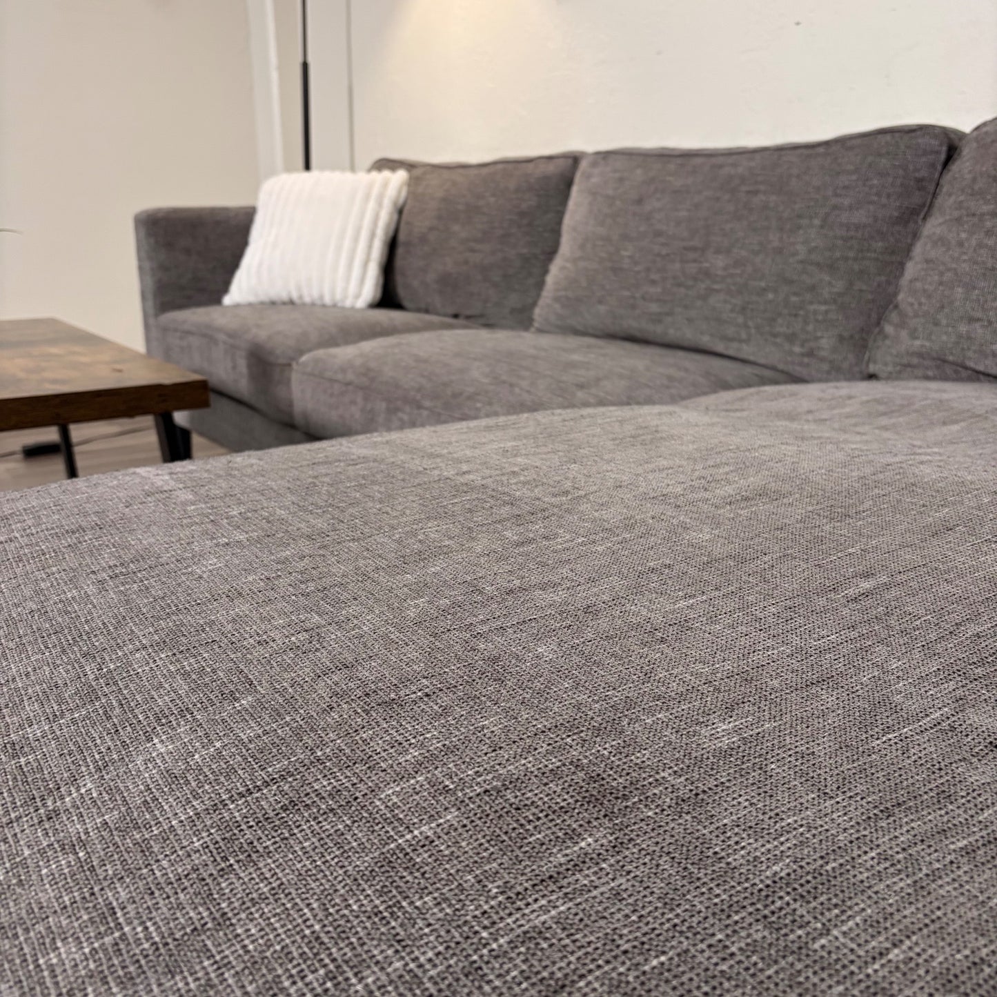 Living Spaces Gray Sectional