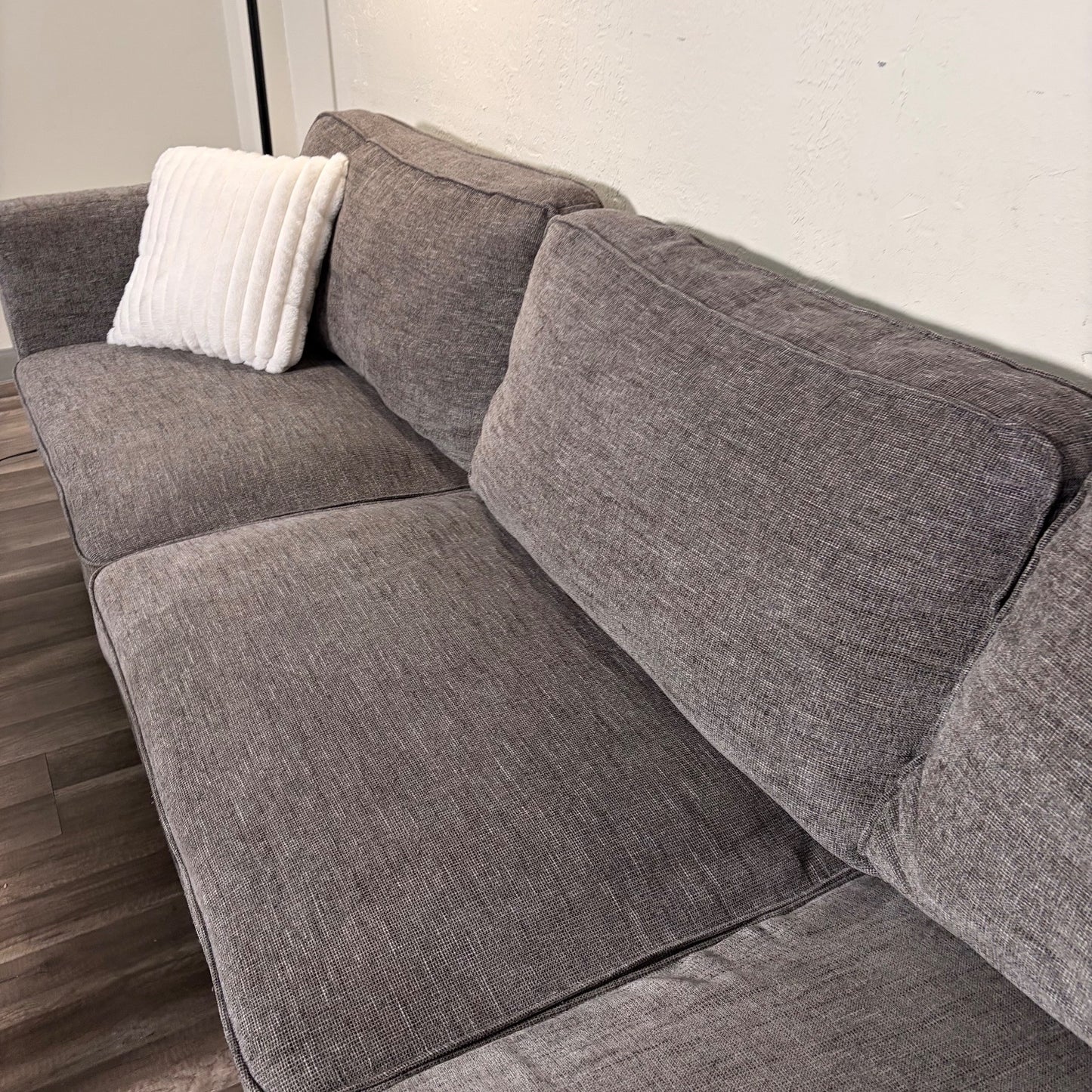 Living Spaces Gray Sectional