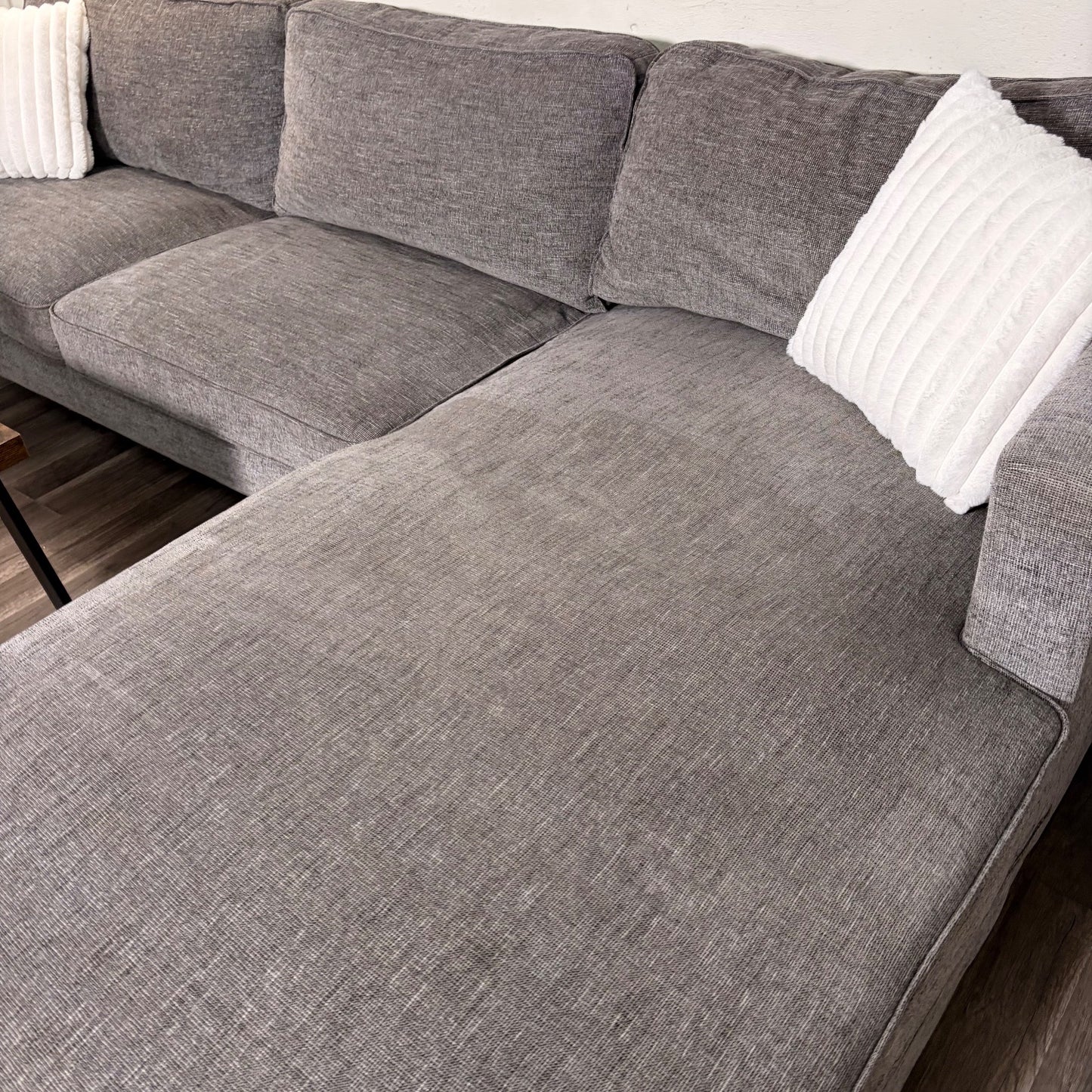 Living Spaces Gray Sectional